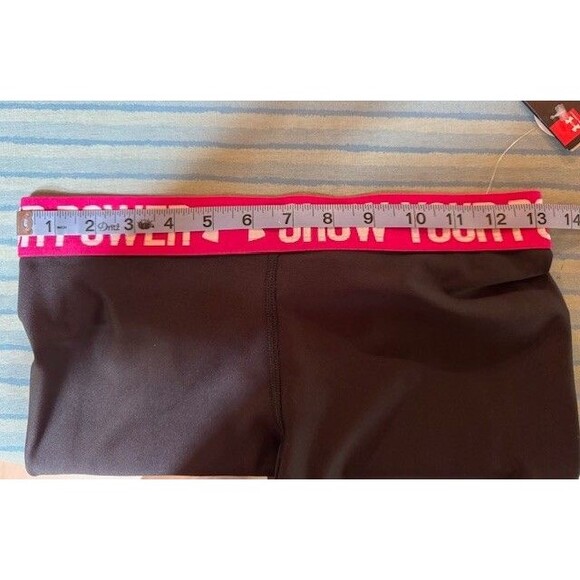Under Armour Show Your Power in Pink Compression Shorts Womens MED Breast Cancer - Picture 10 of 12
